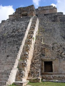 Mayan Pyramid Stock Photo