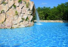 Pool Waterfall Royalty Free Stock Photo Pool Waterfall Royalty Free Stock Photo