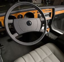 Luxury Old Car Interior Stock Photography Luxury Old Car Interior Stock Photography