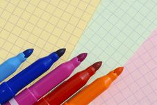 Felt Pens Royalty Free Stock Images Felt Pens Royalty Free Stock Images