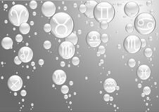 Bubbles With Zodiac Sings Stock Photo Bubbles With Zodiac Sings Stock Photo