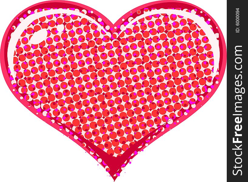 Simple heart design enhanced with 4 color halftone pattern. Vector illustration and 100% scalable/editable. Simple heart design enhanced with 4 color halftone pattern. Vector illustration and 100% scalable/editable.