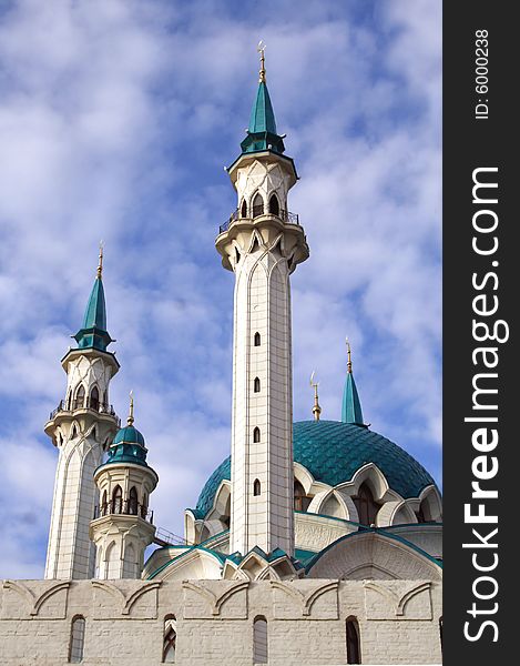 Russia. Sity of Kazan. The Kul Sharif mosque is largest in Europe. Russia. Sity of Kazan. The Kul Sharif mosque is largest in Europe.