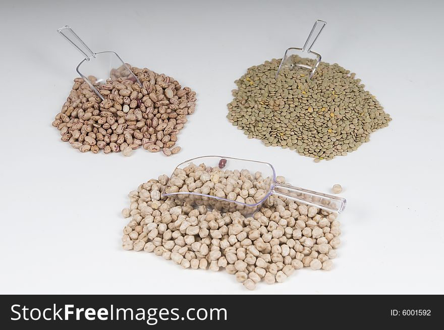 Lentils, Beans And Bulk On A Table