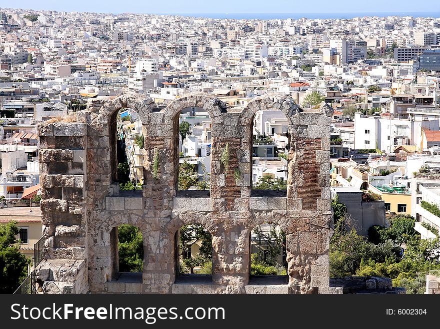 Details of acropolis theater, Acropolis in Athens ï¿½ Greece