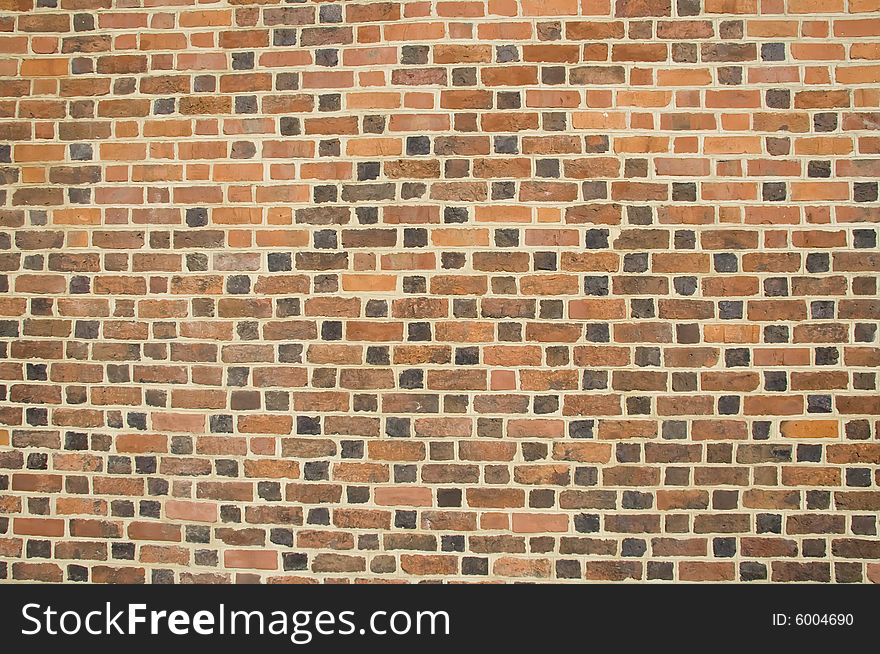 Colored Stone Brick Wall