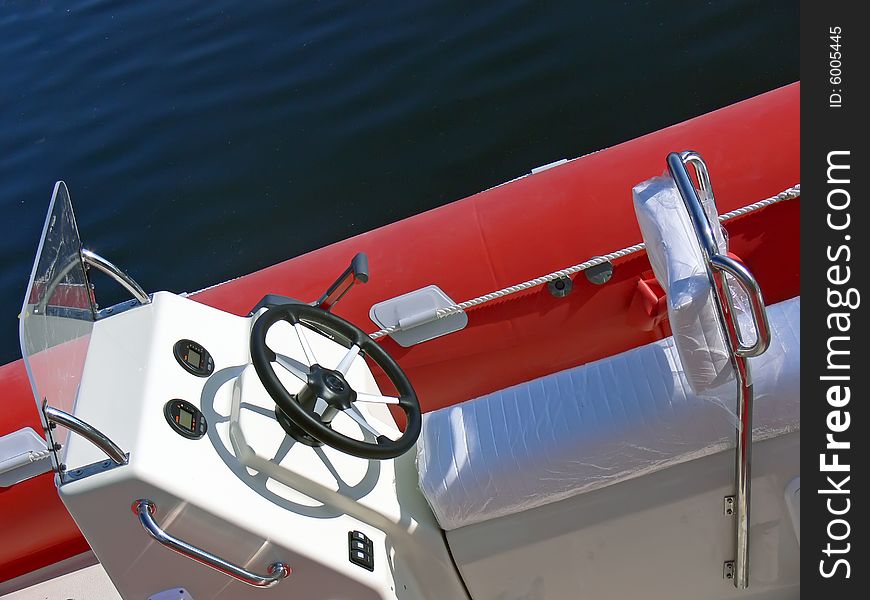 Motor boat control panel