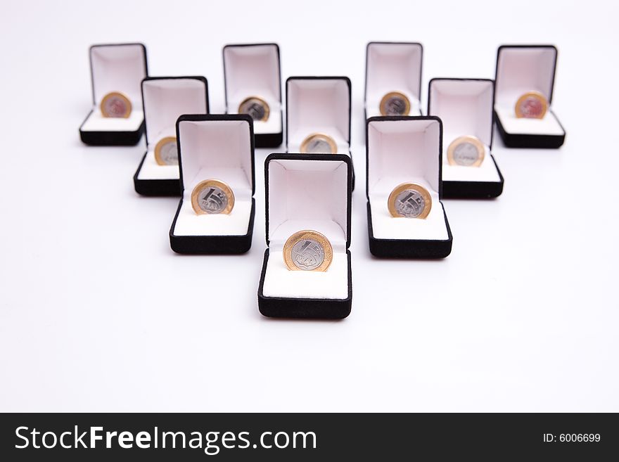 Boxes Of Jewels With Coin