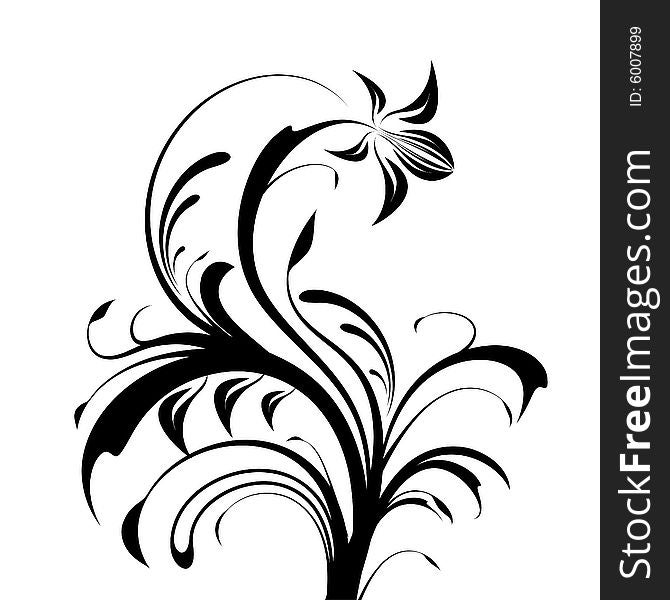Abstract floral background, vector illustration