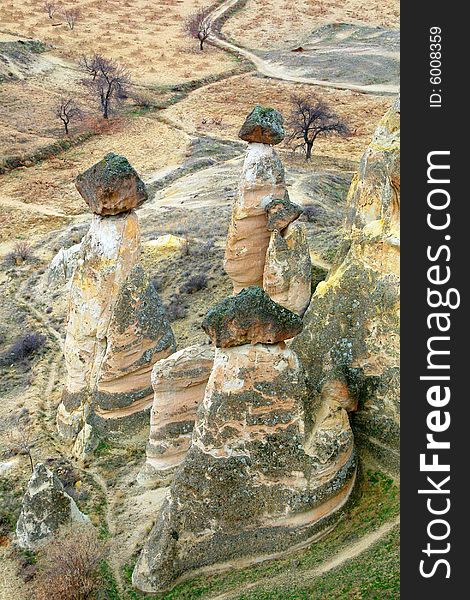 Rock Formations, Cappadoccia, Turkey