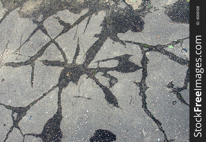 The photo of the cracked asphalt, would be time to update road