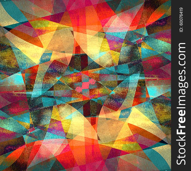 Abstract bright colorful background with different geometric elements. Abstract bright colorful background with different geometric elements