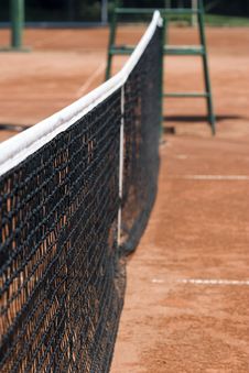 Tennis Net On The Tennis Clay Court Royalty Free Stock Photos Tennis Net On The Tennis Clay Court Royalty Free Stock Photos