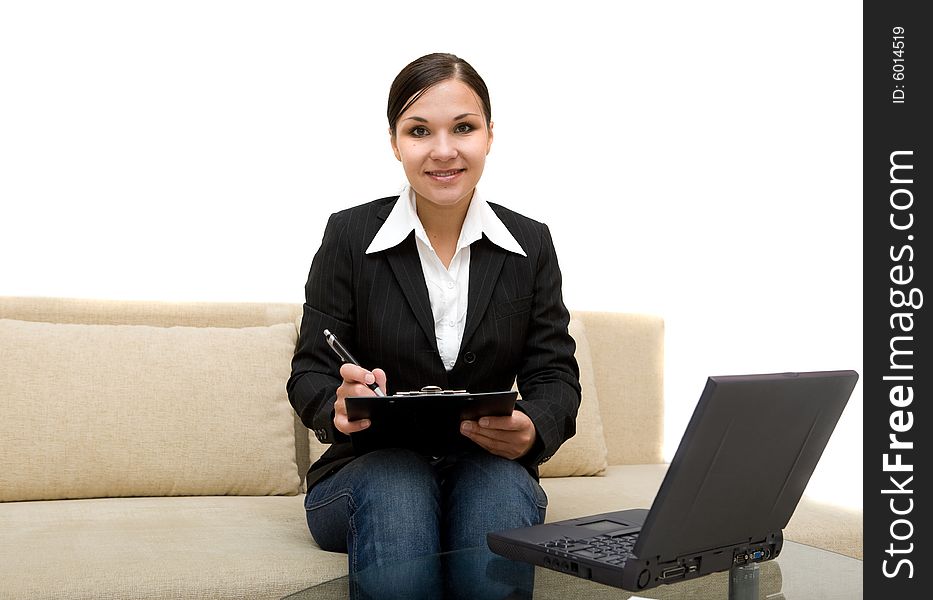 Woman With Laptop