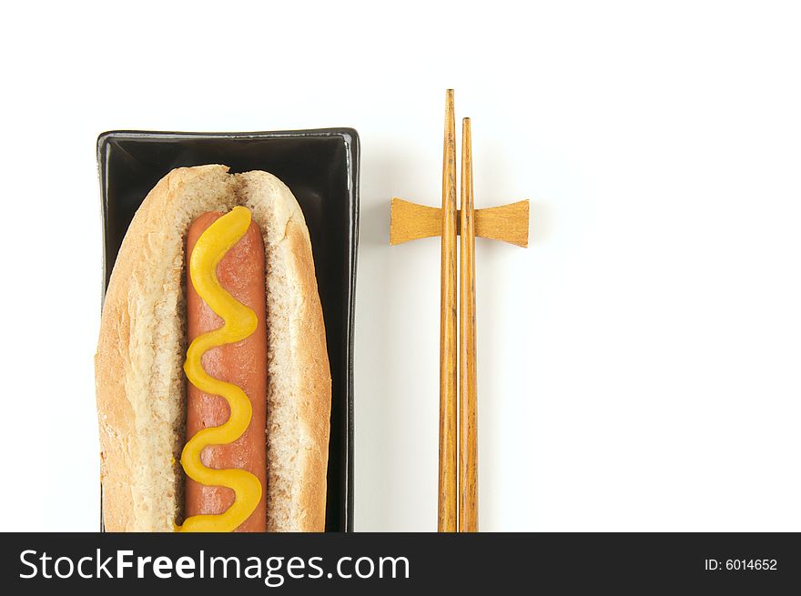 Hot Dog And Chopsticks
