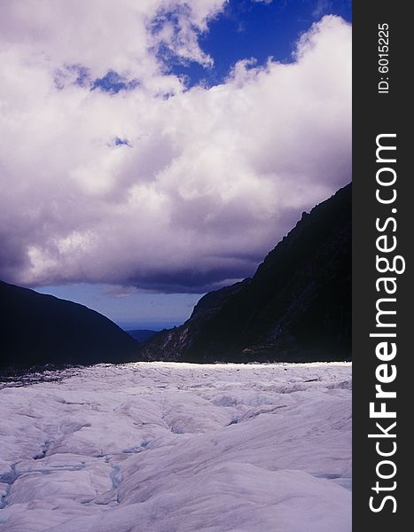 Fox Glacier on New Zealand's South Island is one of the few glaciers in the world that is still advancing.