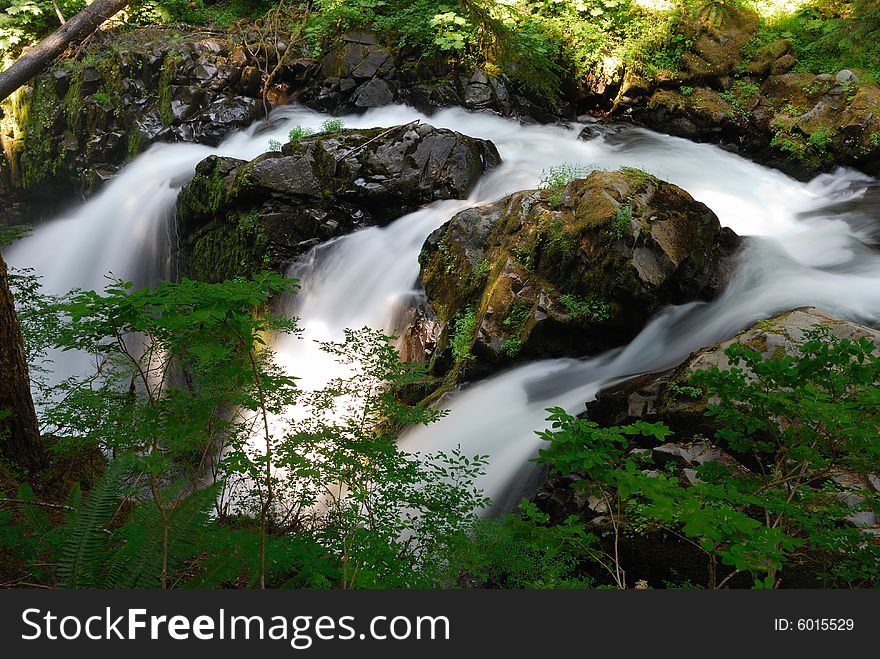Sol Duc Falls in the Olympic National Park. Sol Duc Falls in the Olympic National Park