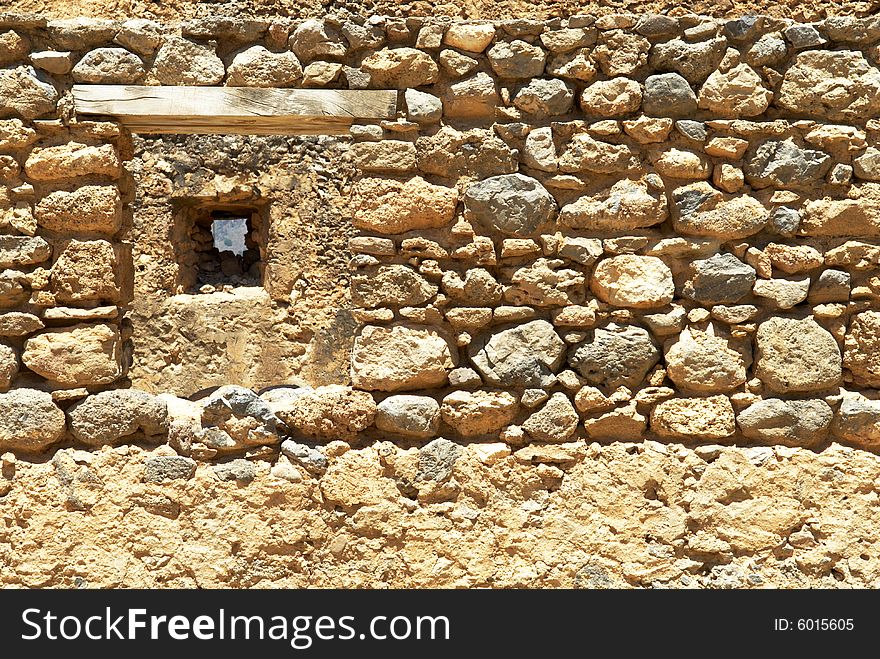 Walls of the typical mediterranean fortress. Southern seacoast of Crete. Walls of the typical mediterranean fortress. Southern seacoast of Crete.