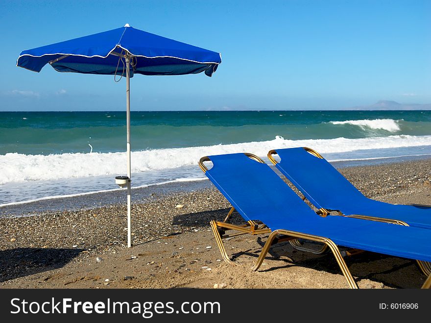 Tranquil scene on the beach