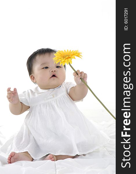 Cute Asian kids, smiling and happy