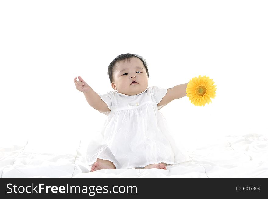 Cute Asian kids, smiling and happy