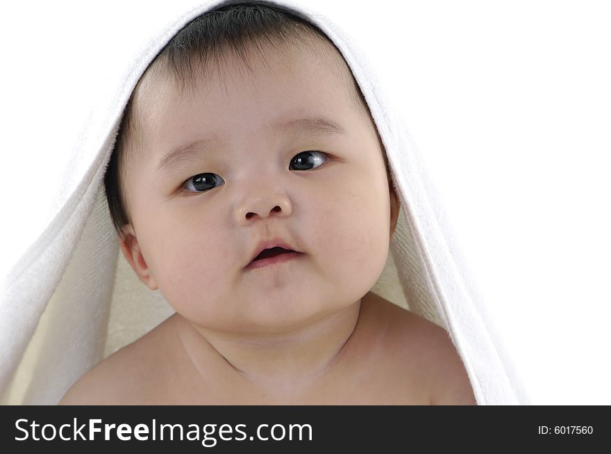 Cute Asian kids, smiling and happy