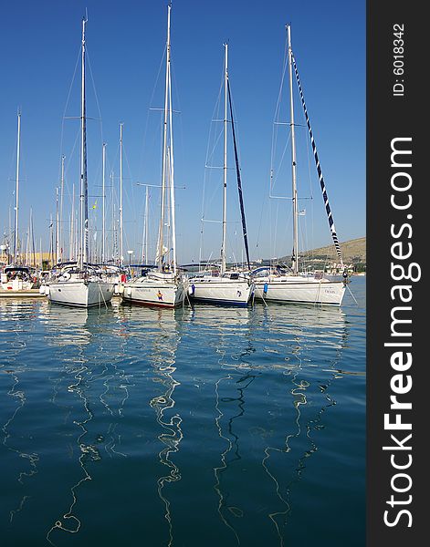 Yachts in port