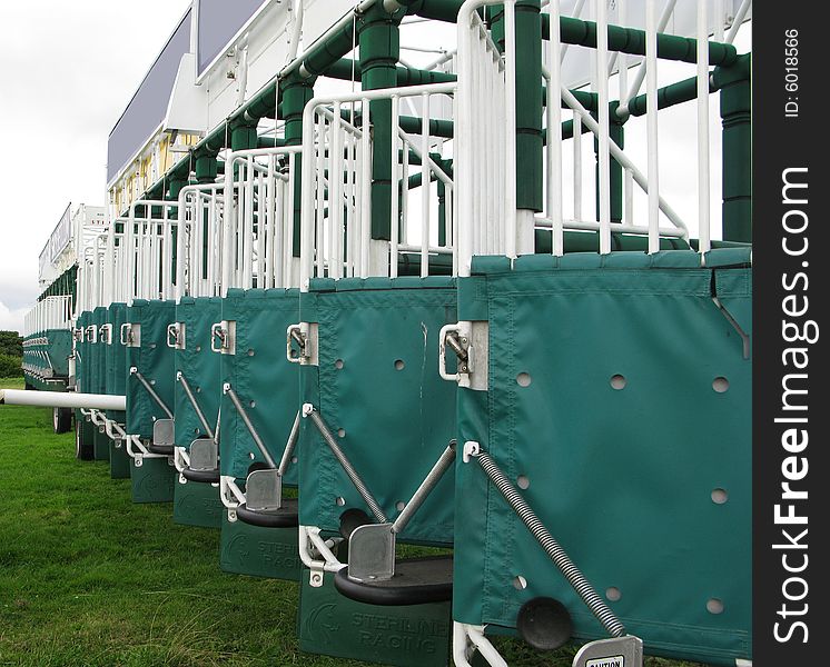 Starting mechanism for a horse race, gates