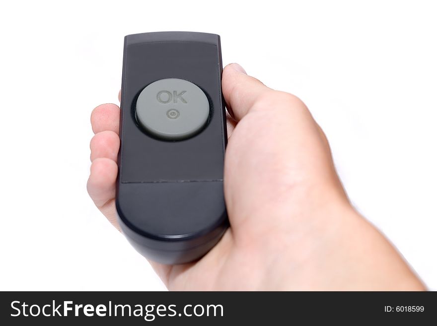 A one button remote controller