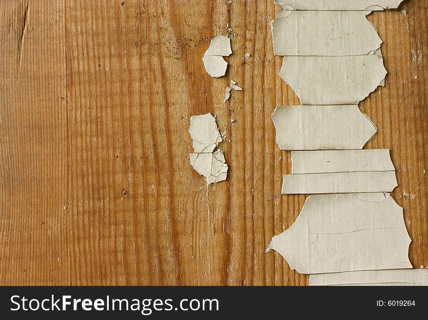 Peeling paint on old wood. Peeling paint on old wood