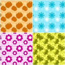 Seasons Seamless Royalty Free Stock Image Seasons Seamless Royalty Free Stock Image