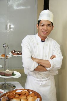 Junior Chef And Pastry Stock Image Junior Chef And Pastry Stock Image