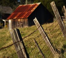 Red Tin Roof Farmhouse Stock Photos Red Tin Roof Farmhouse Stock Photos