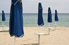 Beach Umbrellas, Bulgaria Stock Images Beach Umbrellas, Bulgaria Stock Images
