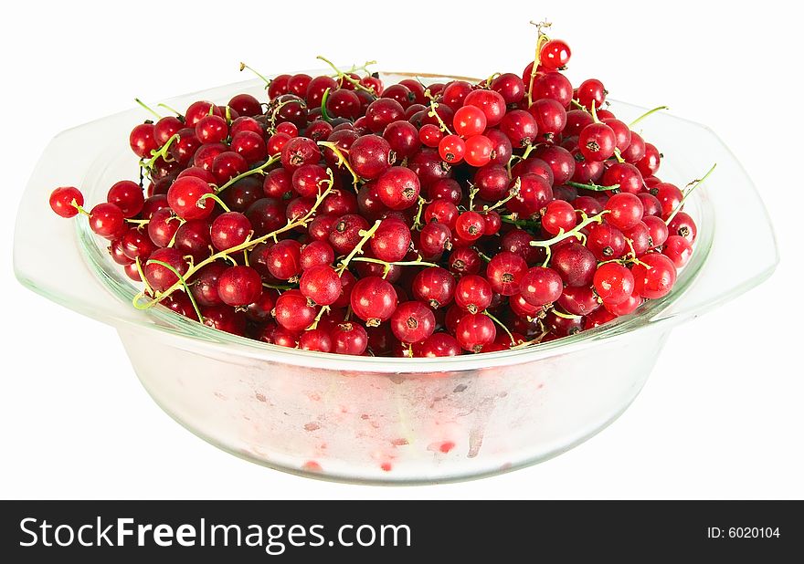 Red currant in a glassware
