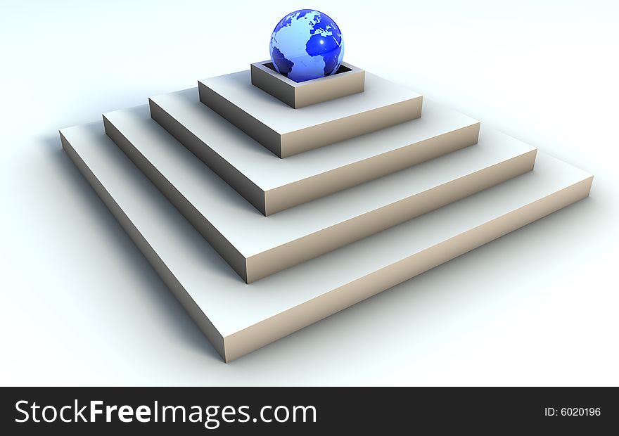 Pyramid Globe (earth)