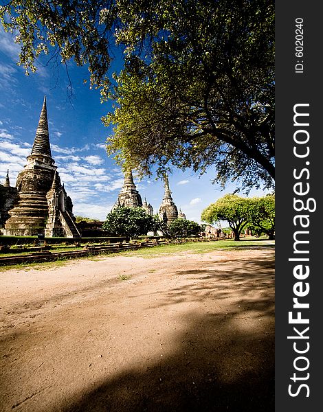 Pagoda in Ayutthaya Thailand