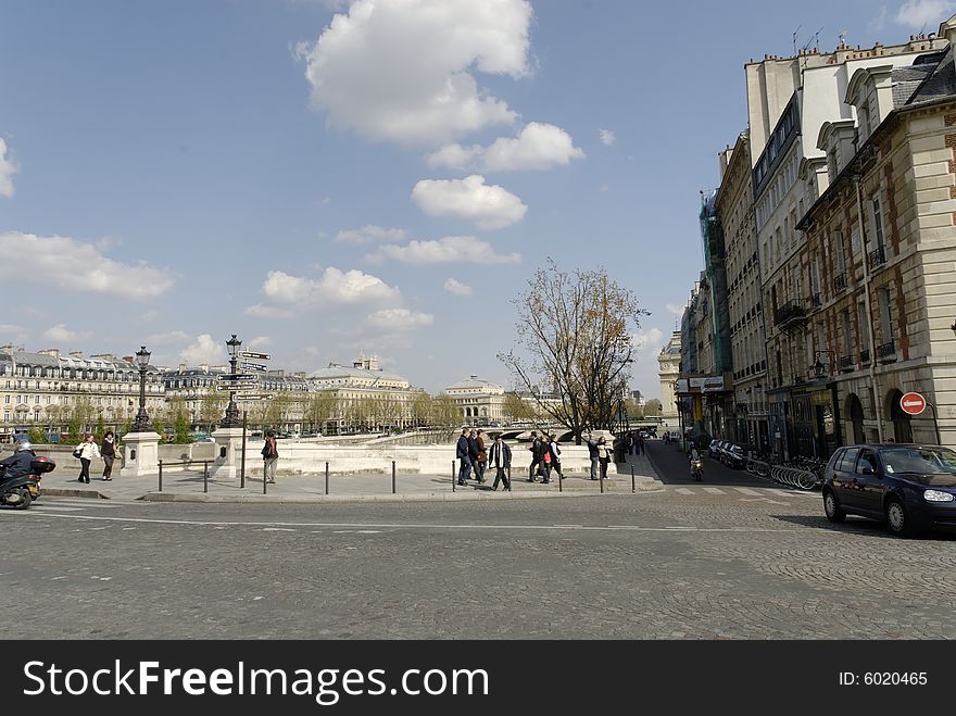 The landscape of paris france