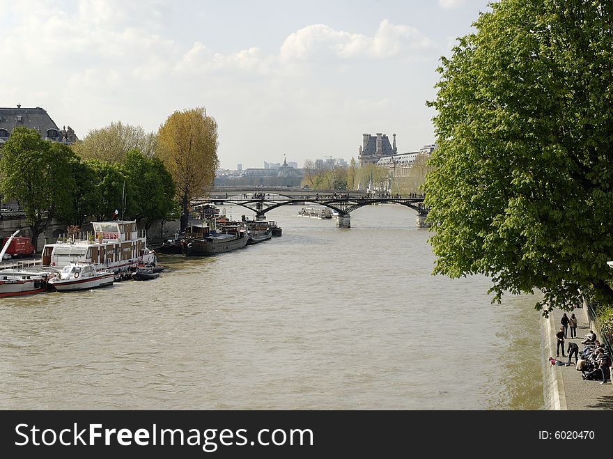 The landscape of paris france