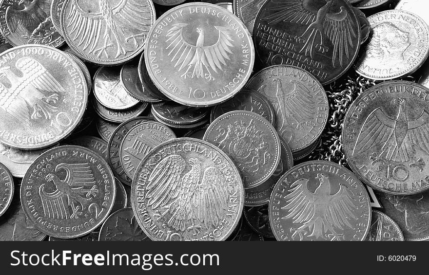 Silver Coins with different Eagle Symbols and others. Silver Coins with different Eagle Symbols and others