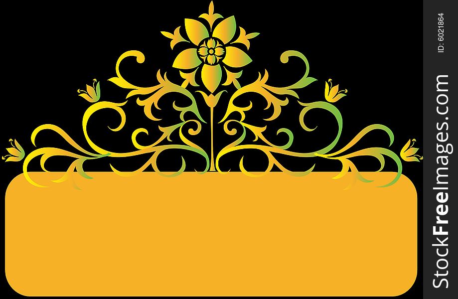 Yellow Floral Design