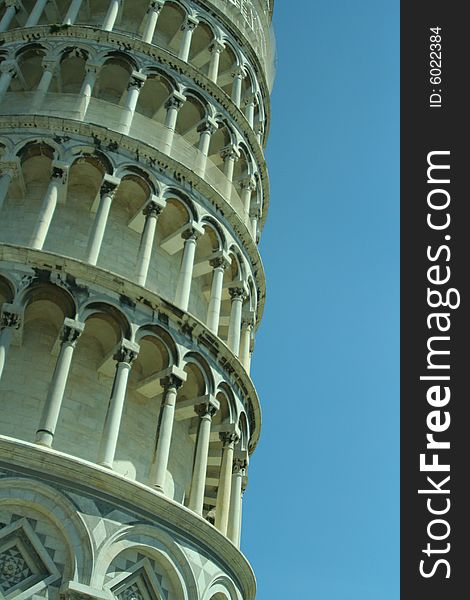 Closeup Of Leaning Tower