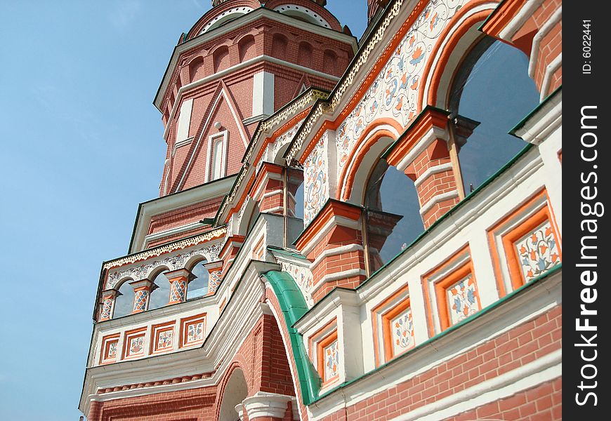 The cathedral is traditionally perceived as symbolic of the unique position of Russia between Europe and Asia. The cathedral is traditionally perceived as symbolic of the unique position of Russia between Europe and Asia