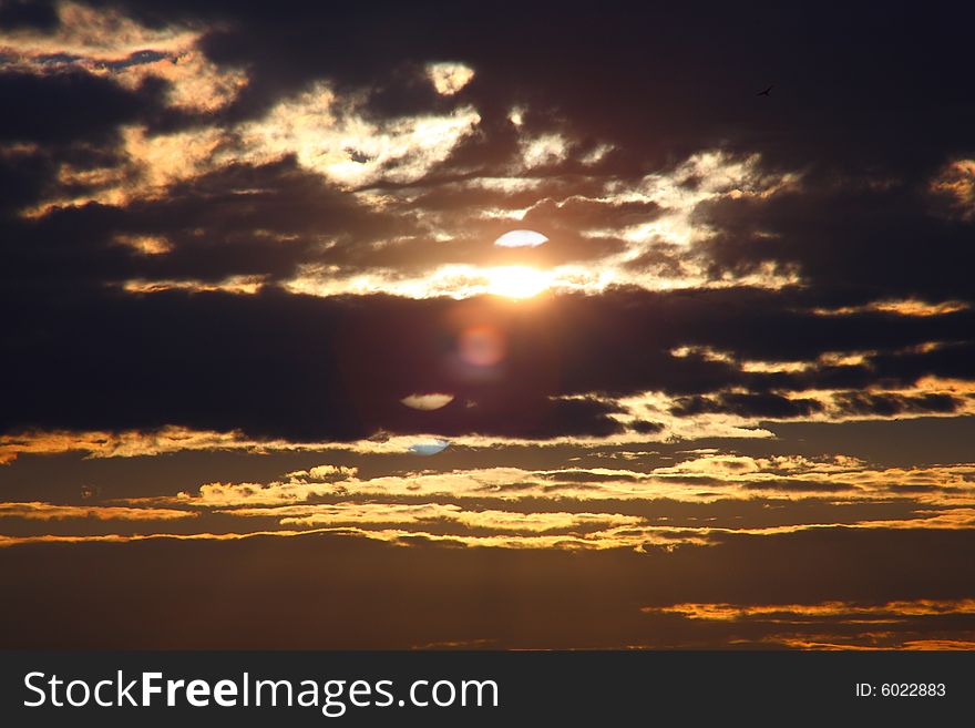 This sundown, skyes landscape, sunset