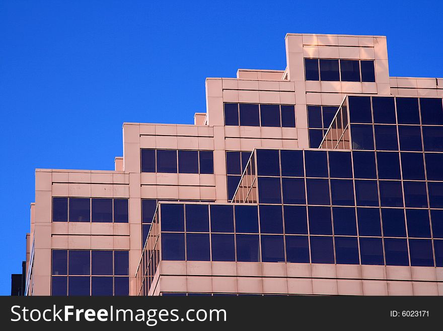 Detail of the uniques exterior angles on a modern office tower. Detail of the uniques exterior angles on a modern office tower