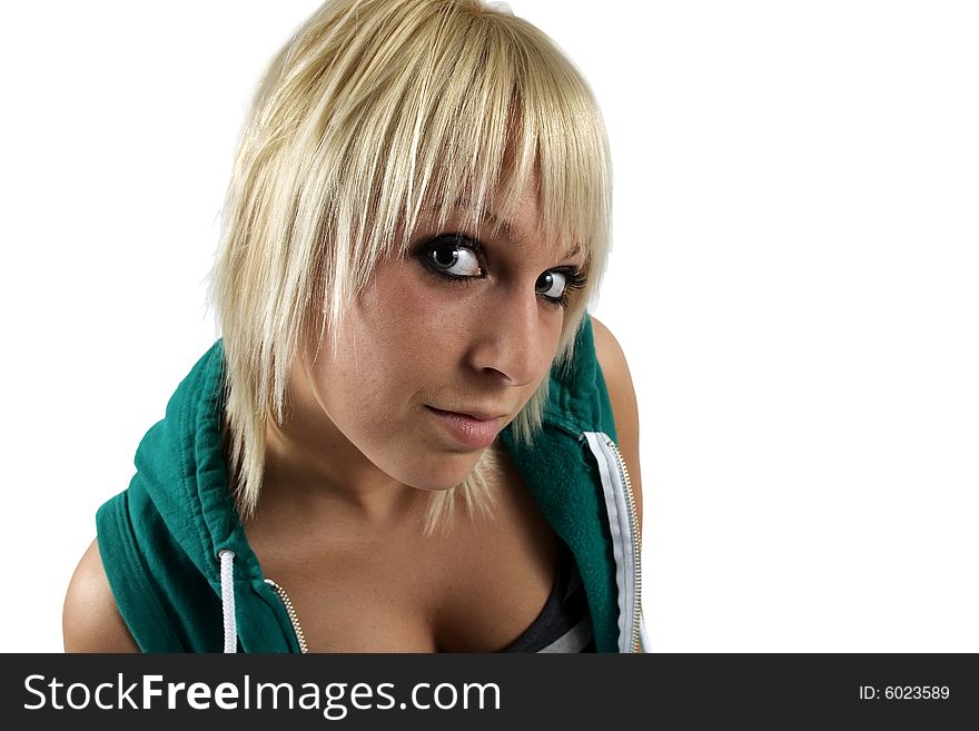 Young Girl Posing For Camera