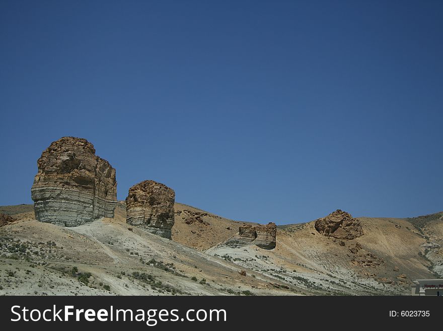 Picture of pillar hills in the United States.