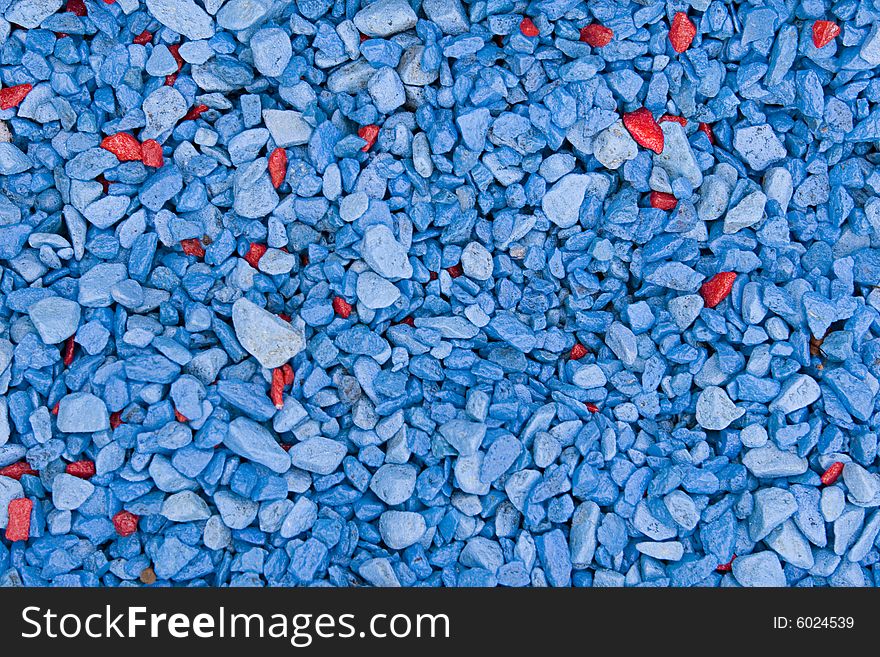 Blue and red textured stones. Blue and red textured stones