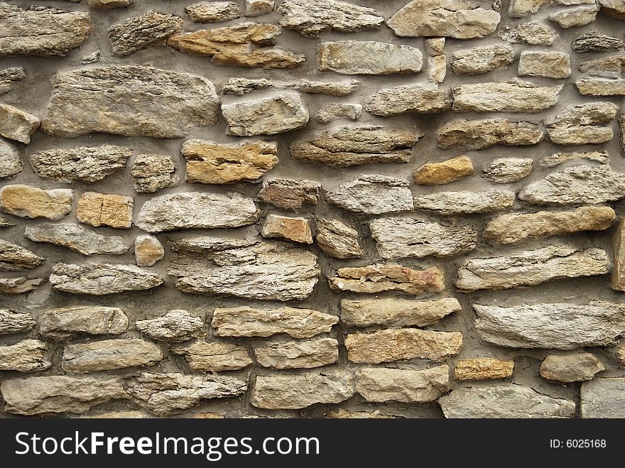 Close up of an old wall of a house