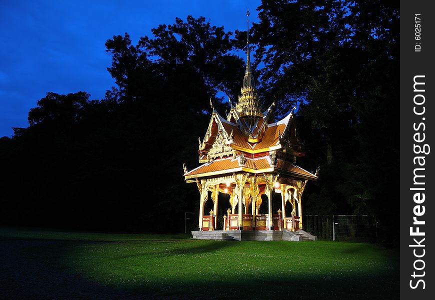 A recent build (2006) Thai Pavilion in Lausanne, Switzerland which commemorates the diplomatic relations between Switzerland and Thailand. Beautifully crafted and illuminated at night, the pavilion is located in Ouchy - Parc Denantou, on the swiss Riviera and only a few steps away from the Olympic Committee Headquarters. A recent build (2006) Thai Pavilion in Lausanne, Switzerland which commemorates the diplomatic relations between Switzerland and Thailand. Beautifully crafted and illuminated at night, the pavilion is located in Ouchy - Parc Denantou, on the swiss Riviera and only a few steps away from the Olympic Committee Headquarters.